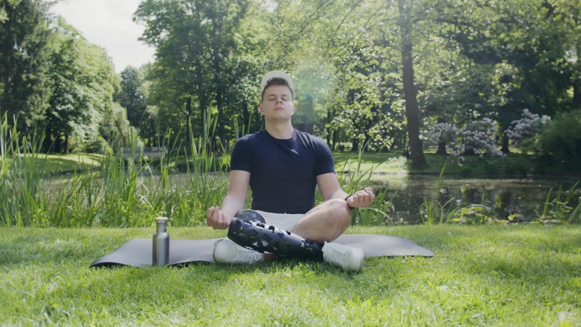 atleta meditazione
