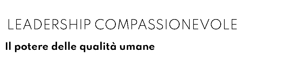 Titolo corso leadership compassionevole